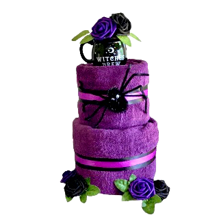 Spider Towel Cake