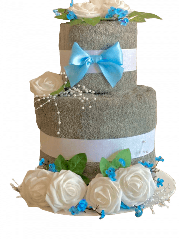 wedding towel cake
